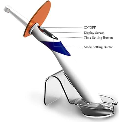 Wireless Dental LED Light Blue Curing Machine Cordless Lamp Adjustable Working Time Solidify Clinic Dental Tools Oral Irrigation