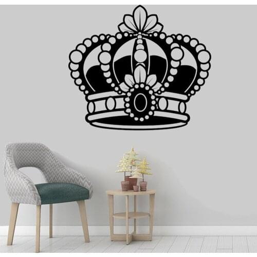 Home Vinyl Sticker Crown Wall Decoration Decal Removable Home Decor LW806