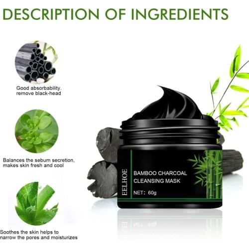 EELHOE Blackhead Remover Mask Nose Charcoal Mud Masks Skin Care ​Pore Peel Off Deep Cleaning Face Mask Korean Cosmetics