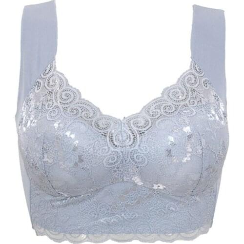 Pocket Bra for Silicone Breast forms Full Lace Coverage Support Underwear Ajusen for Mastectomy Crossdresser Transgender
