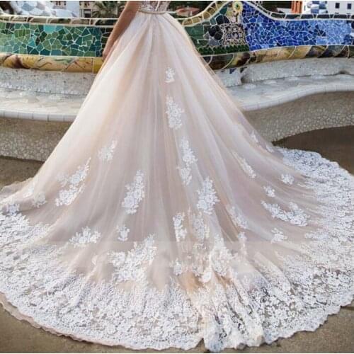 Appliques lace Removable trainDetachable lace skirt, white skirt, tulle train, wedding accessories, detachable dress train