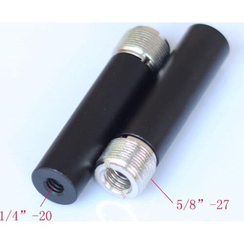 2x Diameter 15mm micro rod w/ 1/4"-20 female to 5/8"-27 male fr clamp mount mic