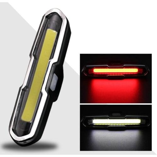 Powerful Bicycle Rear Light USb Rechargeable Led Bike Back Light Red Strobe Safety Three-Color Taillights At Night