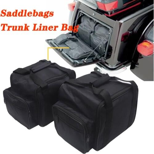 Motorcycle Saddlebags Trunk Liner Bag Luggage Bags For Harley-Davidson Tri Glide Trike 2009-2019 2018 2017 2Pcs FLHTCUTG FLHXXX