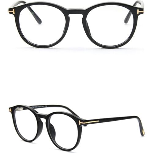 Tom for Optical Eyeglasses Frames Forde Fashion Round Acetate Women Men Reading Myopia Prescription TF5294 EyeGlasses With Case