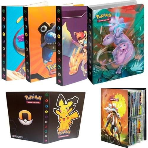 Original Pokemon All Series Binder Portfolio Collection Album Card 8 Pocket Holds 240 Cards Ash Pikachu Kids Gift