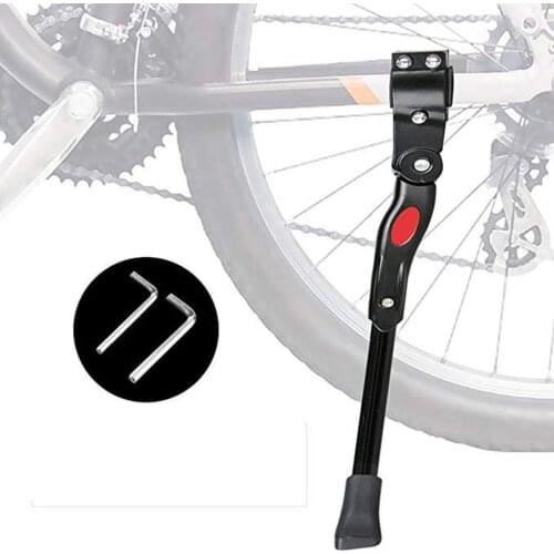 1Pcs Black/White Adjustable MTB Road Bicycle Kickstand Parking Rack Mountain Bike Support Side Kick Stand Foot Brace
