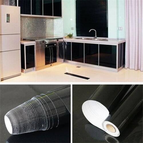 5 Meters Solid color Pearly Vinyl Wallpaper Self Adhesive Furniture Renovation Stickers Waterproof Oil Proof Sticker For Kitchen
