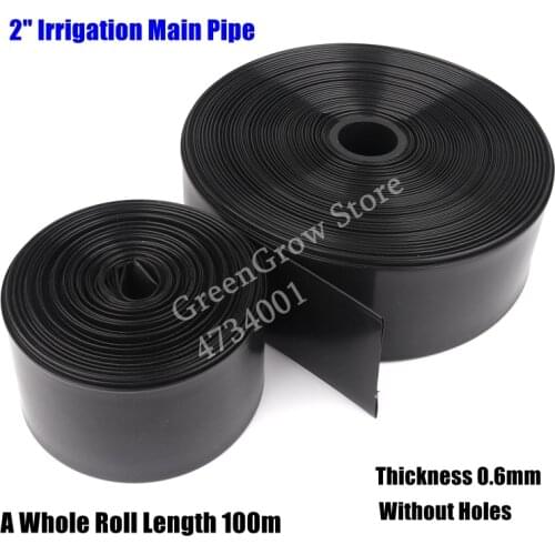10~30m 2" Φ50mm Thick 0.6mm Agriculture Irrigation Main Pipe Garden Farm Irrigation Watering Tape Grass Lawn Water Saving Hose