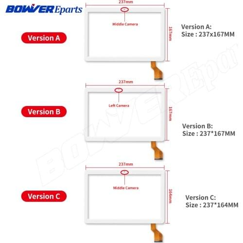 Compatible for 10.1" inch Tablet PC Touch Glass Panel Digitizer Sensor for GT10JTY131 /V2.0 /V1.0/ V3.0/ V4.0/5.0Touch Screen
