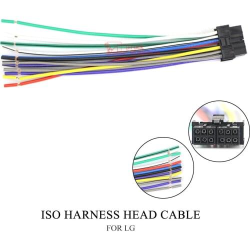 ISO standard Radio HARNESS Adapter Connector FOR LG (GoldStar) TCC-series 15-004