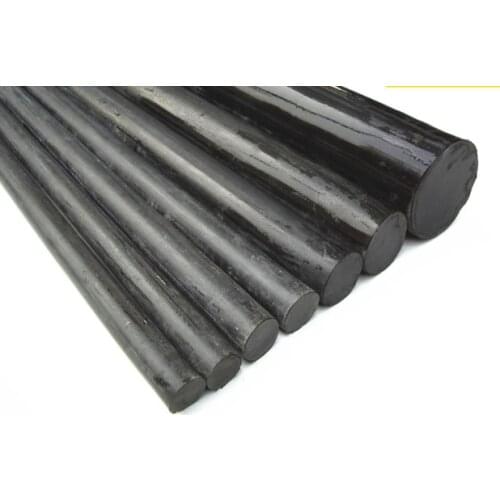 50mm diameter 50cm length Black nylon rods black plastic ABS bar,polyamides PA stick