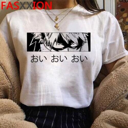 My Hero Academia Bakugou Funny T-shirt Men Unisex Boku No Hero Academia Graphic Tshirt Todoroki Anime Tshirt Hip Hop Top Male