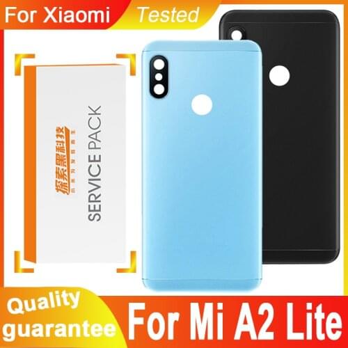 High quality Back Housing Replacement for Xiaomi Mi A2 Lite Back Cover Battery with Camera Lens For Redmi 6 Pro Rear cover