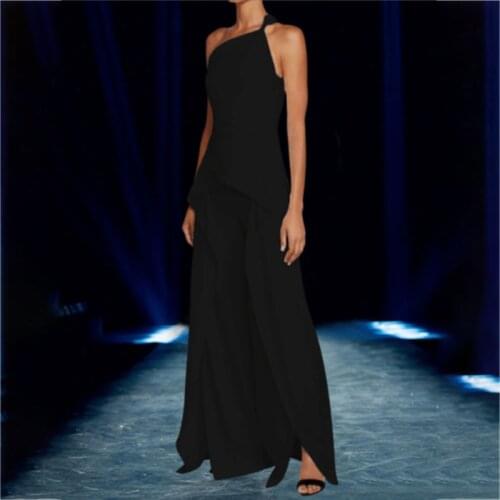 Womens Elegant Solid Color Max Off The Shoulder Maxi Dress Backless Straps Slash Fashion Sexy Sleeveless Dresses Fall Winter