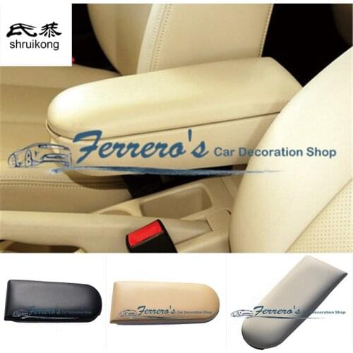 Leather Center Console Armrest Cover Lid Fit For Volkswagen VW GOLF 4 MK4 PASSAT B5 Europe VW Polo 6R