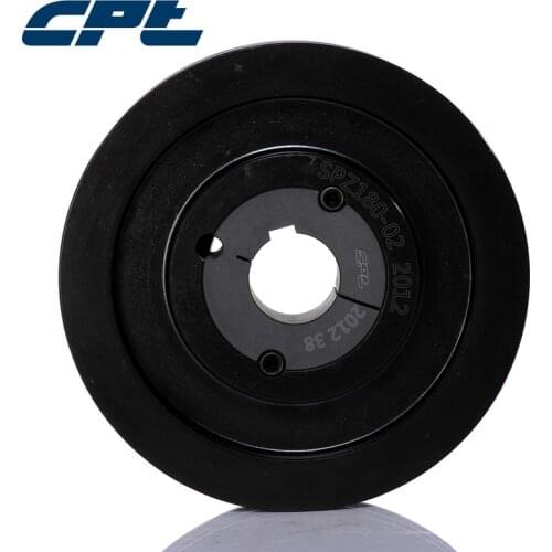 CPT 2 channel air compressor belt pulley SPZ belt section taper bore, 184mm outside diameter, 2012 taper bush fit shaft 11-50mm