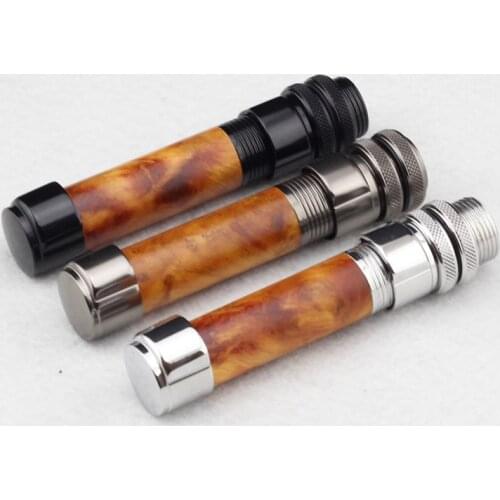20g Down locking Wood Reel Seat --- Aluminum+ Wood Fishing Rod building DIY Repair fishing rod components