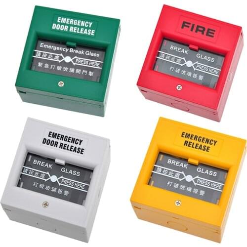 5YOA Emergency Door Release Fire Alarm swtich Break Glass Exit Release Switch Glass Break Alarm Button