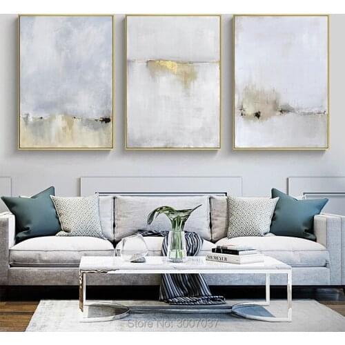 Abstract Light Golden Painting Tableaux Big Size Gold Oil Painting Handmade Picture for Living Room Cuadros Salon Decoracion