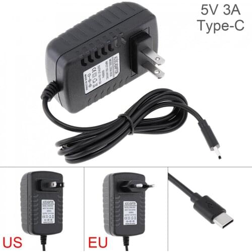 3A 5V Power Adapter Charger Converter Mobile Phone Charger Fit for Raspberry Pi 4 TypeC USB Power Charging