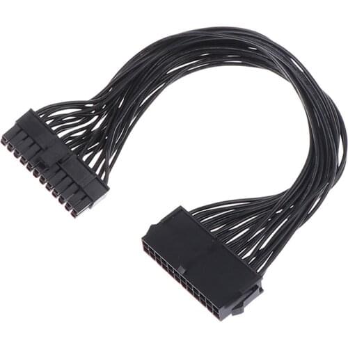 ATX Motherboard Mainboard 24Pin PSU Power Supply Extension Cable 18AWG For PC DIY 32cm