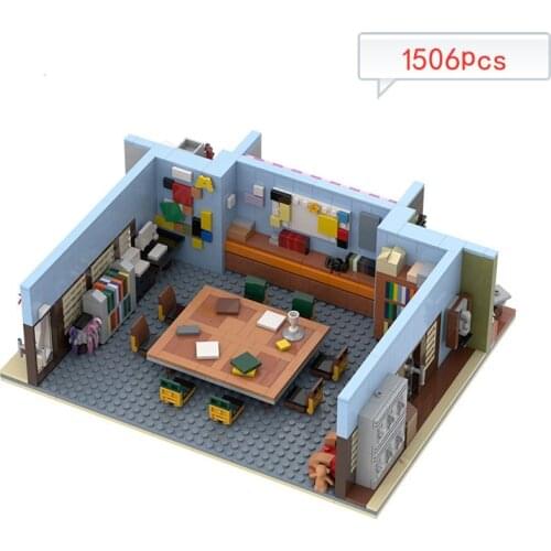 City Street View GREENDALE COMMUNITY COLLEGE House Building Blocks Library School Model Bricks Toys for Kids Gifts