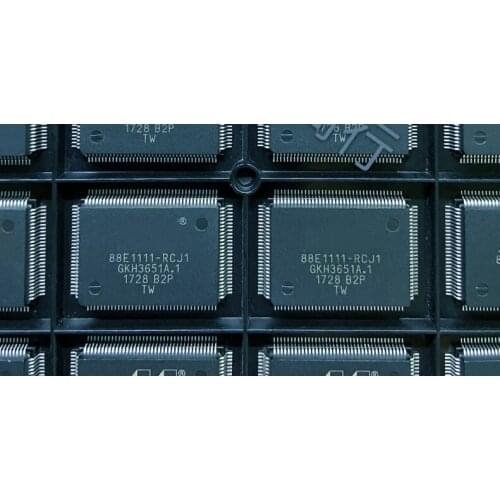 5-10pcs New 88E1111-RCJ1 QFP128 Ethernet transceiver chip