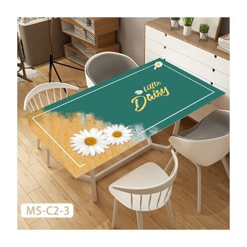 Household modern simple opaque pvc tablecloth Oil-resistant Desk Protectors Pad Home Decoration table cover free shipping