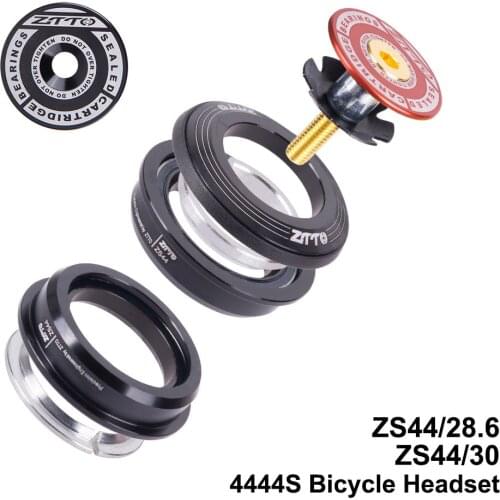 MTB 4444S Headset 44mm ZS44 1-1/8" 28.6mm Straight Tube Fork Semi-Integrated Mountain Road Bike Frame Low Profile Bike Headset