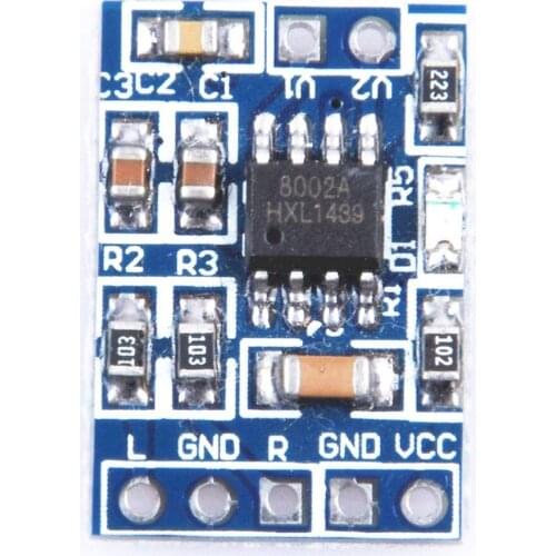 HXJ8002 Mini Audio Amplifier Module Audio Amplifier Module Single Channel 3W DC 2.0-5.5V