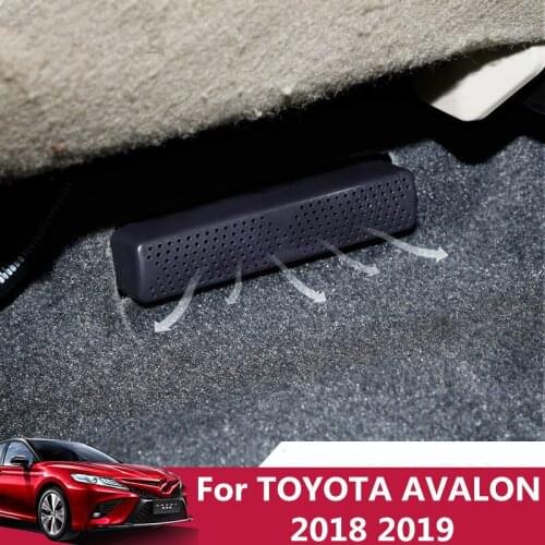 For TOYOTA AVALON 2018 2019 Under the Seat Car Air Outlet Cover Anti-blocking Shield Blocking Garbage Plastic Protective Cover