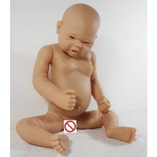 53cm Soft Full Silicone Dolls Mold Reborn Dolls Kids Toys Princess DIY Dolls Shower Toys for Baby Early Education Toy Model