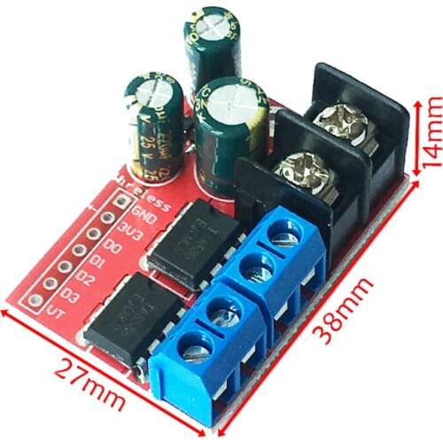 5A Dual Motor Drive Module Remote Control Forward and Reverse PWM Speed Regulation Double H bridge Over L298N