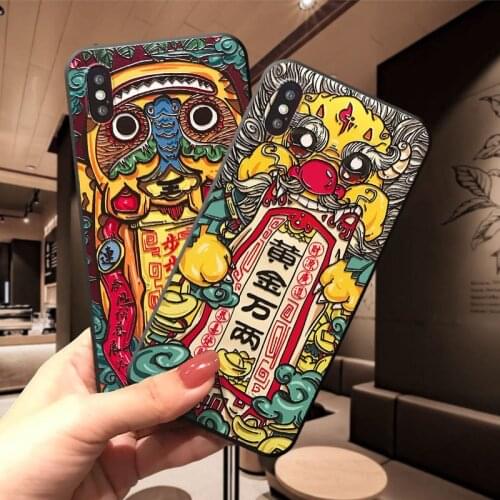 Cute Animal 3D Relief Phone Case For iPhone X XS XR 11 12 Pro MAX 6 7 8Plus SE2 Soft Silicone Back Covers Matte Coque