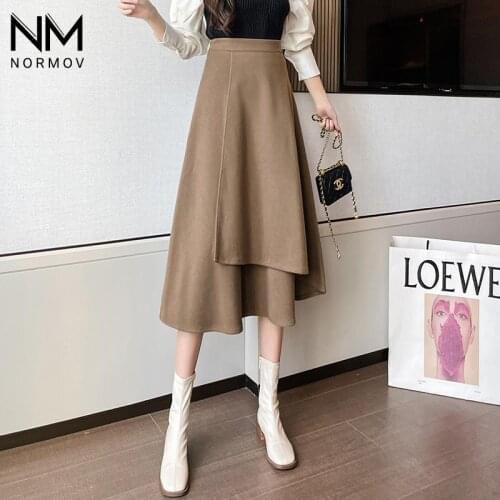 NORMOV High Waist Skirts For Women