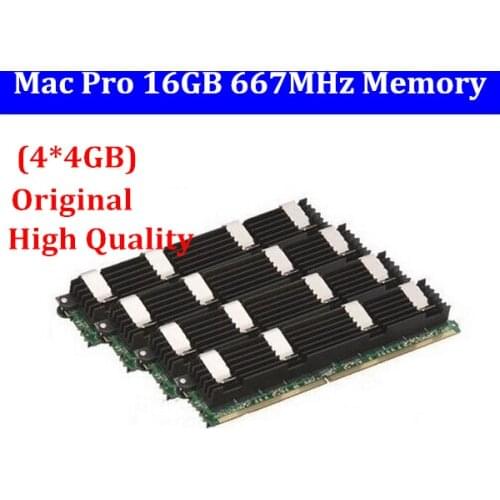 NEW for MACPRO MEMORY 16GB DDR2 667 FB-Dimm mac pro16GB (4 x 4GB) DDR2 PC2-5300 ECC DDR2-667 for Mac Pro 1,1 2,1 3,1