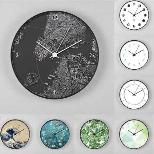 New Europen Style Art Wall Clocks Home Decorations Modern Simple Wall Clock Living Room Mute Fashion Modern Watches