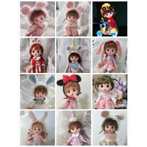 OB11 Handmade Doll Customization Mini Clay Selling Doll with clothes, wigs, No shoes