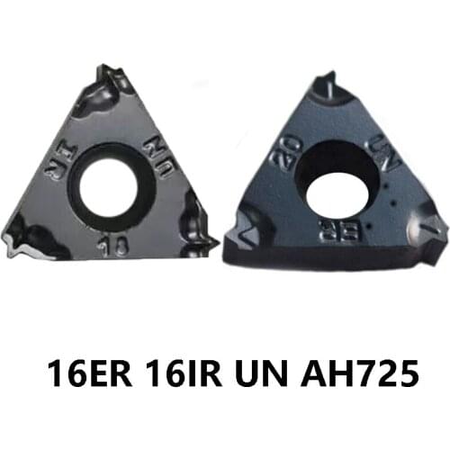Original 16ER 16IR UN 8UN 10UN 12UN 14UN 16UN 18UN 20UN 24UN B AH725 Threading Carbide Inserts Turning Tool 8 10 12 14 16 18 20