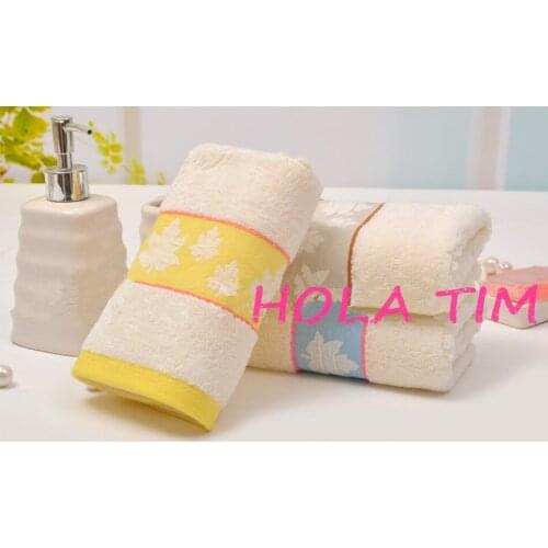 Maple Leaf Printed 35*75cm 100% Cotton Towel Magic Bath Towel Frozen Beach Towel toalha Bathroom Famous Brand Washing Towel