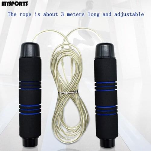 Professional speed bearing steel wire rope skipping fitness competition shaping rope skipping