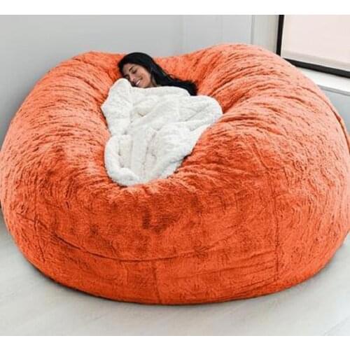 Dropshipping Big Bean Bag Sofa Puff No Filler Floor Seat Futon Lazy Sofa Bed Couch Tatami Comfy Lounge Chair