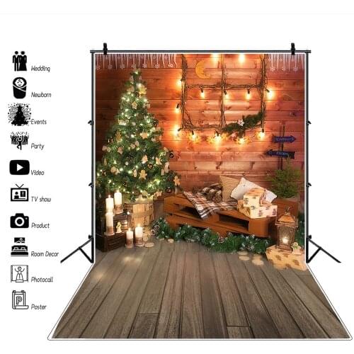 Christmas newborn photocall portrait backdrop for photography studio wooden floor background for photo studio pine gifts photo