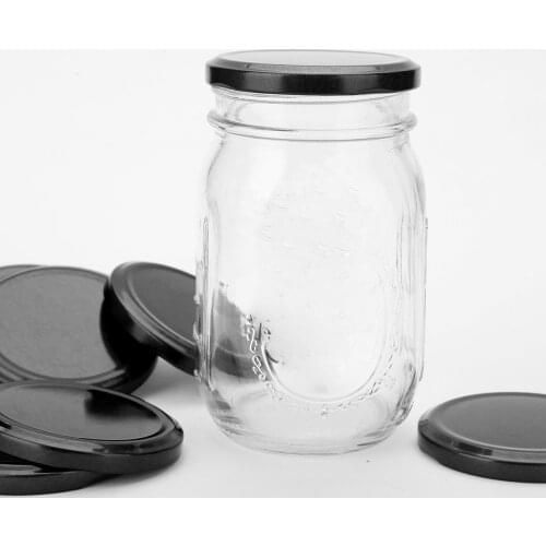 20Pcs Outer Diameter Polished Mouth Silicone Seals Leak Proof Secure Storage Caps Lids for Mason Jars Canning Drinking Jars