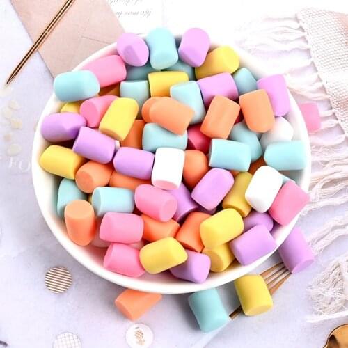 10 Pcs/set Sweet Simulation Cream Candy Sugar Flatback Resin Cabochon Fake Food Scrapbooking DIY Hair Accessories Party Favor