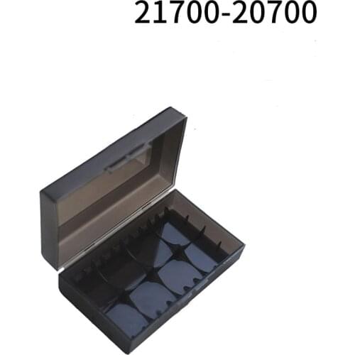 Waterproof 2 x 20700 21700 Battery Holder Case Container 2 Slots Hard Plastic 2*20700 21700 Batteries Storage Box Black Case