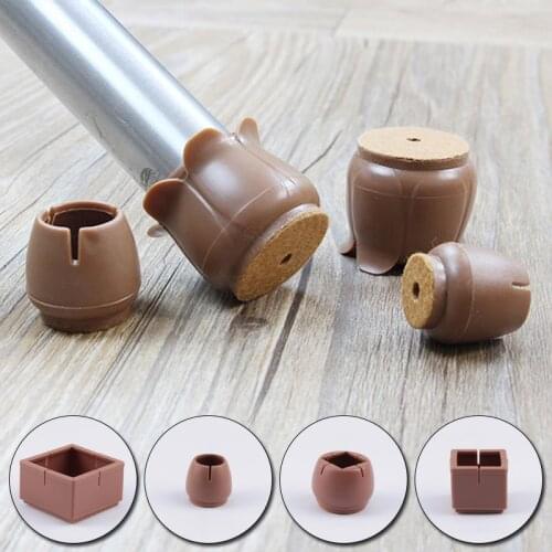 Furniture Leg Protection Cover Table Chair Feet Pad Floor Protector Anti-slip Wearable Quiet Stool Foot Mat Tool