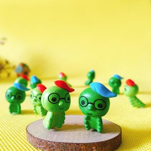 10Pcs/worm/lovely animal/fairy garden gnome/moss terrarium decor/crafts/bonsai/figurine/home table decor/DIYsupplies/cake topper