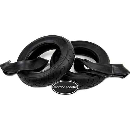 2 Pcs/Sets Skateboard 10x2.125 Rubber Tyre Tires & Inner Tubes for 10 Inch 2 Wheels Electric Balancing Scooter Hoverboard Tires